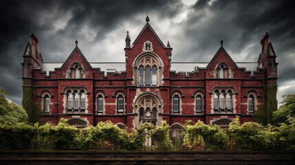 Obraz premium building dark red brick