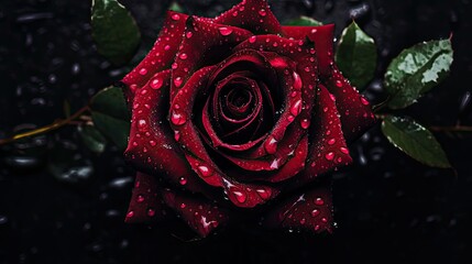 petals dark rose