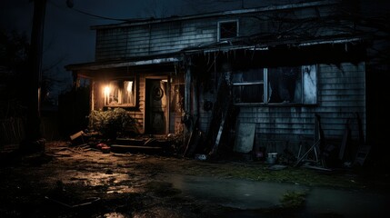 mysterious dark neighborhood