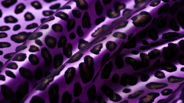 closeup purple leo