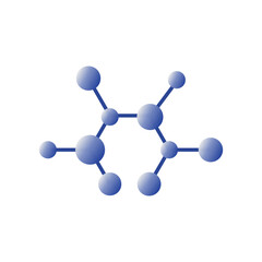 molecule, atom icon vector