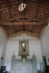 Obraz premium Interior of the small church of the Castle of Montauto in Grassina, Florence, Italy