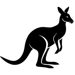 Charming Kangaroo Illustration Vector: Australian Wildlife Art