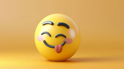 Fototapeta premium smiley emoji isolated on white background