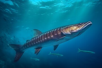 Fototapeta premium Shark swimming in an underwater