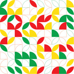 Abstract Geometric Pattern generative computational art illustration, Colourful easy pattern eps10