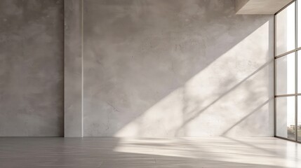 modern scandinavian interior living room with chair or sofa and blank wall, empty wall, blank canvas, copy space, bright interior