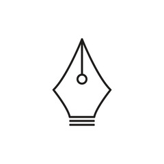 Pen Tool Icon Vector Illustration Flat Design