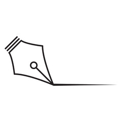 Pen Tool Icon Vector Illustration Flat Design