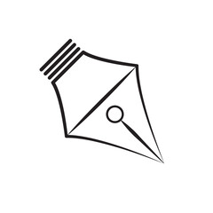 Pen Tool Icon Vector Illustration Flat Design