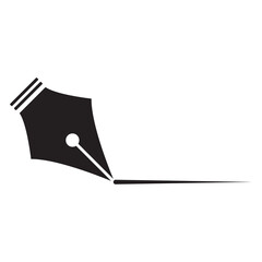 Pen Tool Icon Vector Illustration Flat Design
