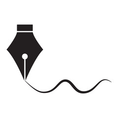 Pen Tool Icon Vector Illustration Flat Design