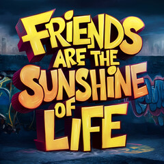 Fototapeta premium Happy Friendship Day Greeting vector illustration