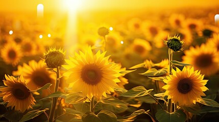 Obraz premium flowers transparent sun flare