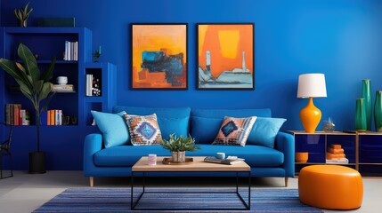 room blue walls