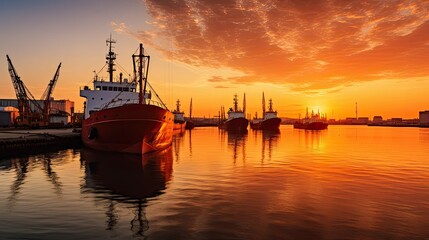 Fototapeta premium orange logistic