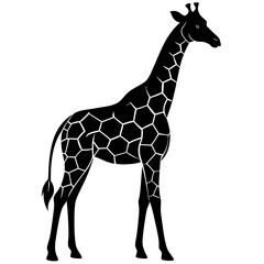 Naklejka premium Bold Zebra Silhouette Vector Illustration for Wildlife Designs