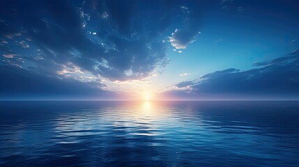 Obraz premium reflection blue light