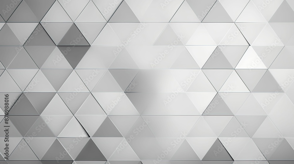 Canvas Prints depth grey triangles background