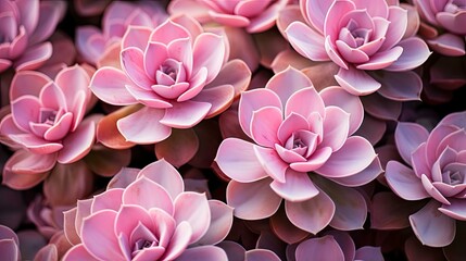Obraz premium cluster pink succulents
