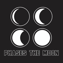 Phase The Moon Icon Vector Illustration Design