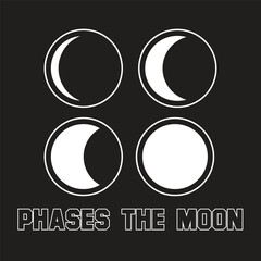 Phase The Moon Icon Vector Illustration Design
