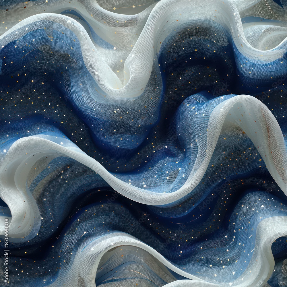 Poster abstract wavy pattern with layered textures