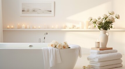 pale blurred white interior home