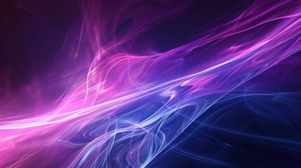 Fototapeta premium Vibrant Pink and Blue Light Streaks Abstract Art