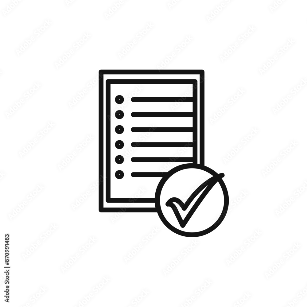 Poster assessment icon vector set collection for web