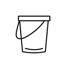 bucket icon vector set collection for web