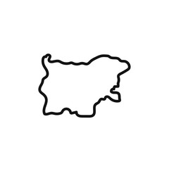 Bulgaria map icon vector set collection for web