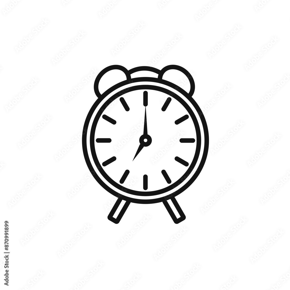 Poster clock time icon vector set collection for web