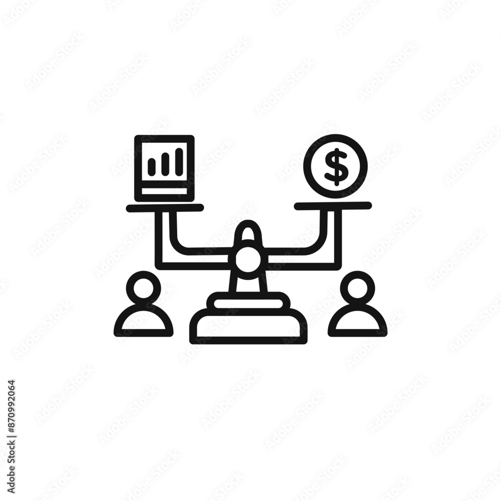 Poster debt holders icon vector set collection for web