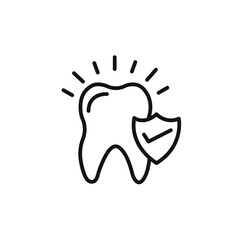 Dental Protection for 24 Hours icon vector set collection for web