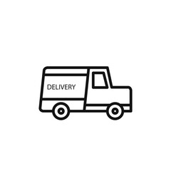 delivery truck icon vector set collection for web