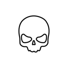 Evil skull icon vector set collection for web