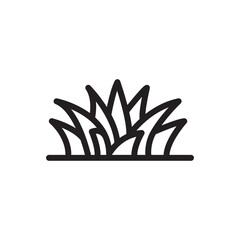 Grass icon vector set collection for web