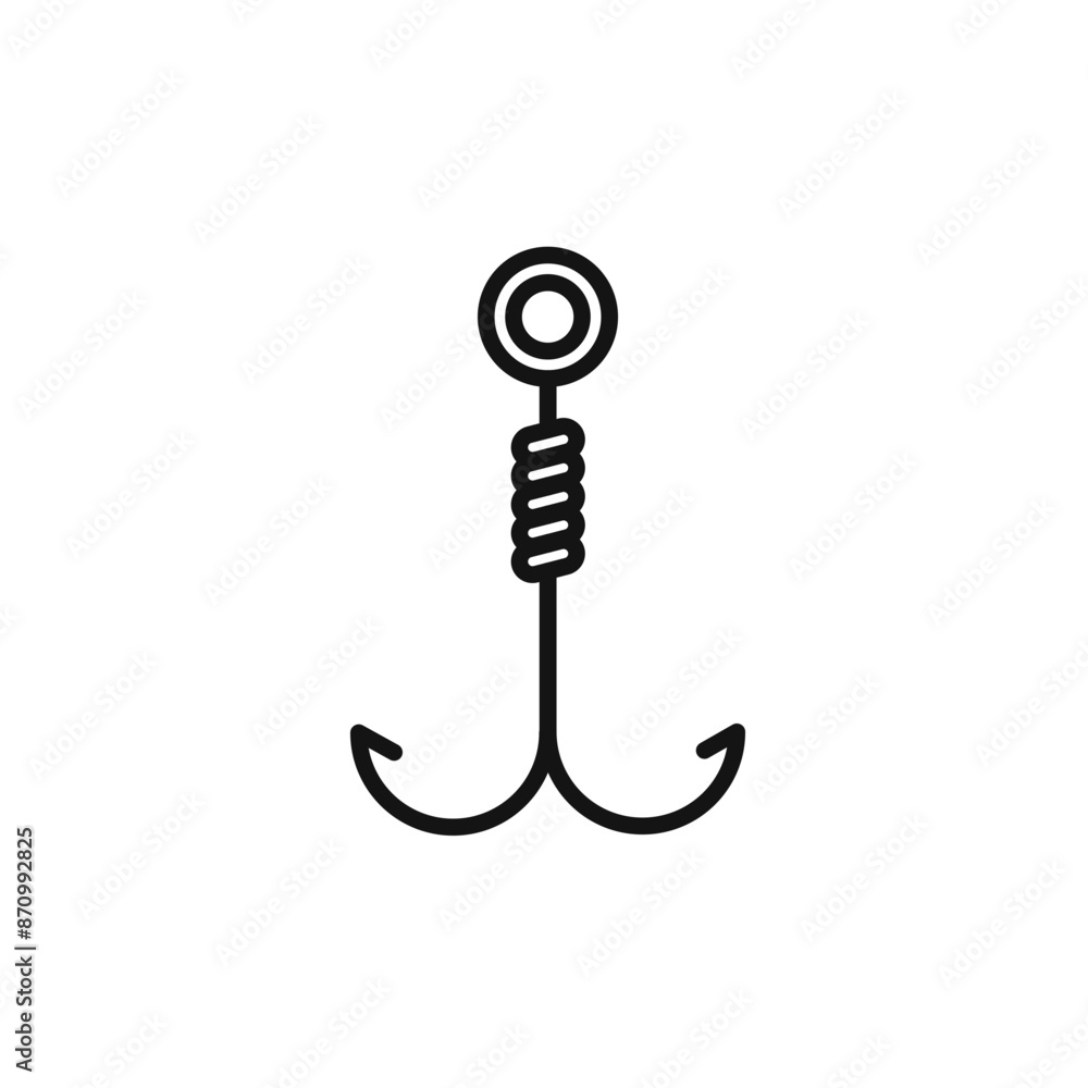 Poster hook icon vector set collection for web