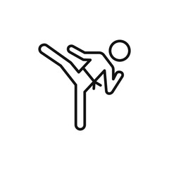 karate icon vector set collection for web