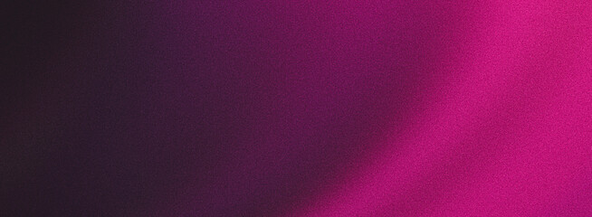 Dark purple magenta pink grainy poster background, wide banner header backdrop design