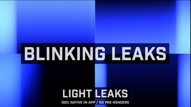 Blinking Leaks Organic Light Leaks Motion Overlays