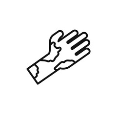 Obraz premium mottled skin icon vector set collection for web