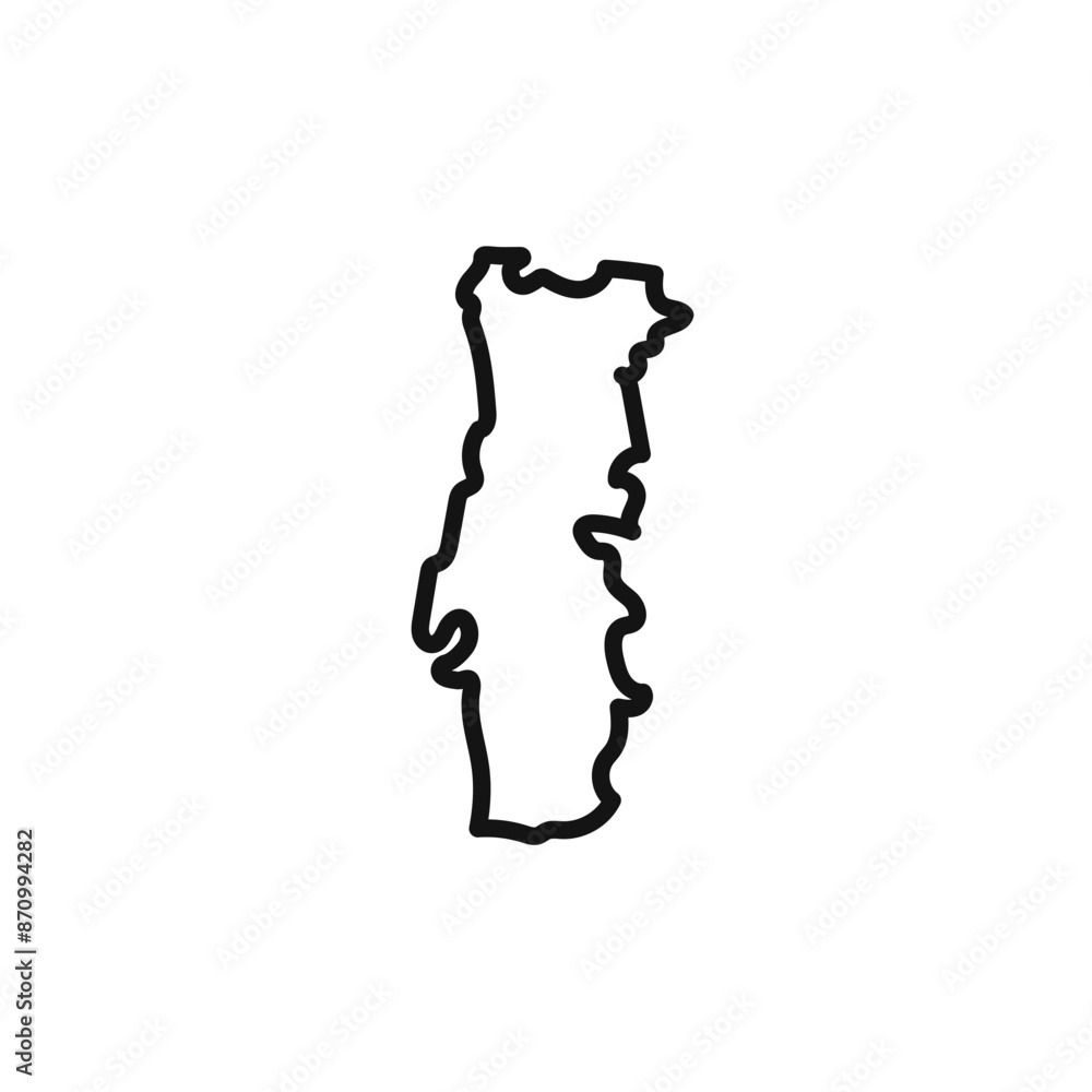 Poster portugal map icon vector set collection for web