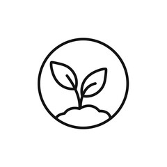 plant icon vector set collection for web