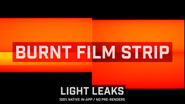 Burnt Film Strip Organic Light Leaks Motion Overlays