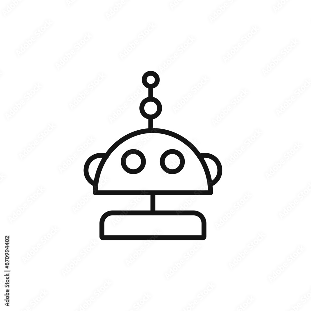 Aufkleber robot icon vector set collection for web