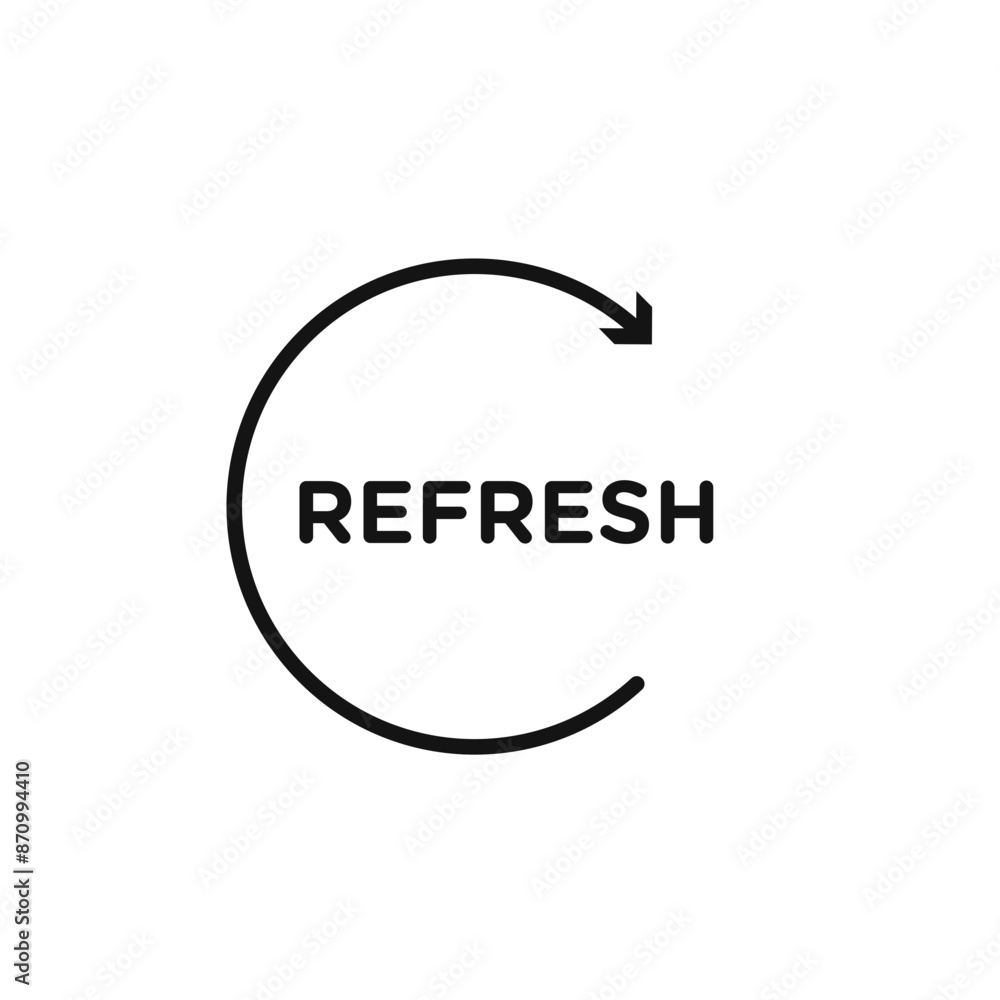 Poster refresh icon vector set collection for web