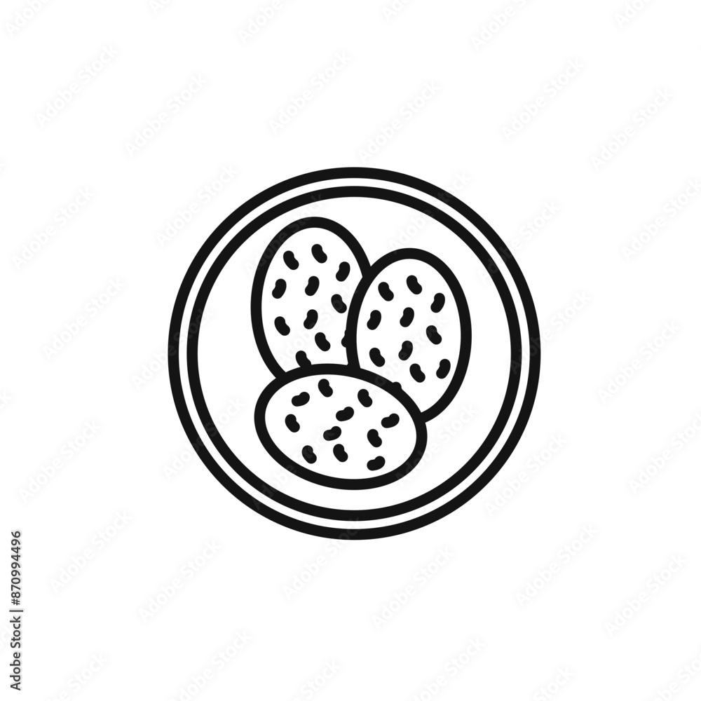 Poster shaobing icon vector set collection for web