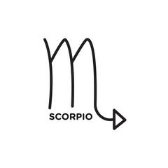 Scorpio zodiac sign icon vector set collection for web